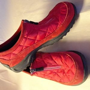 COPY - Pre-owned Good Condition Lands End Red Slip-on Comfy Shoes with zipper 8B